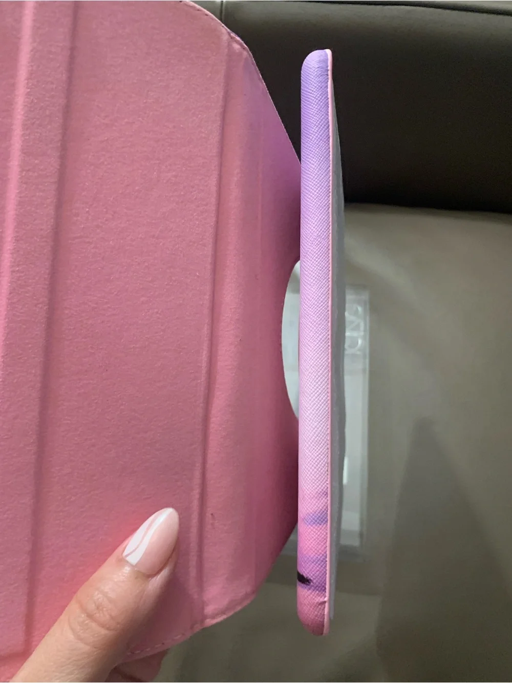 Apple IPad Mini Pink & Purple Palm Sunset Rotating Tablet Case